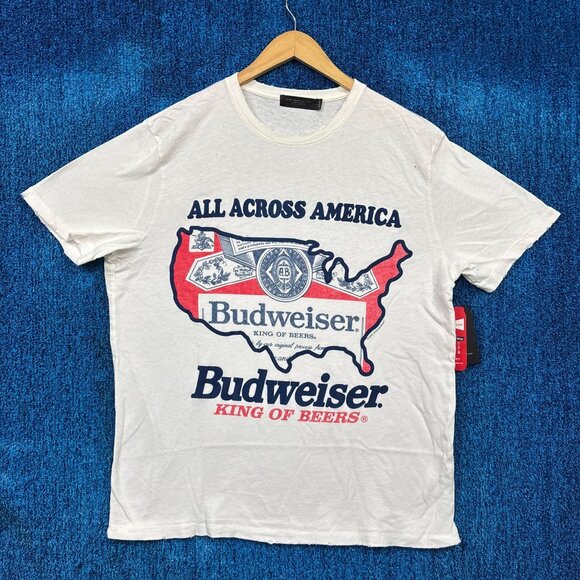 Budweiser The King of Beers All Across America Promo Tee L - Picture 1 of 5